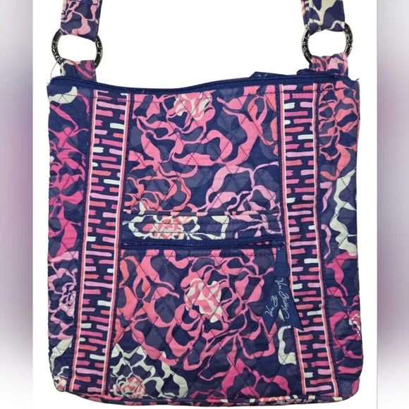 Vera Bradley Pink and Purple Women's Crossbody Bag - Picture 2 of 8